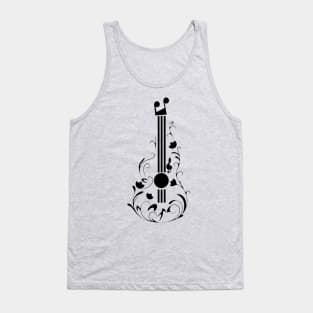 Guitar music play professional Art Tank Top